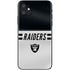 NFL Las Vegas Raiders White Striped iPhone 11 Skin